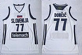 Slovenija 77 Luka Doncic White National Basketball Jersey,baseball caps,new era cap wholesale,wholesale hats